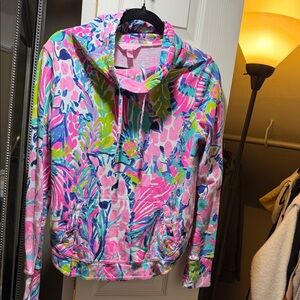 Lilly Pulitzer Pink Multicolor Floral Sweatshirt